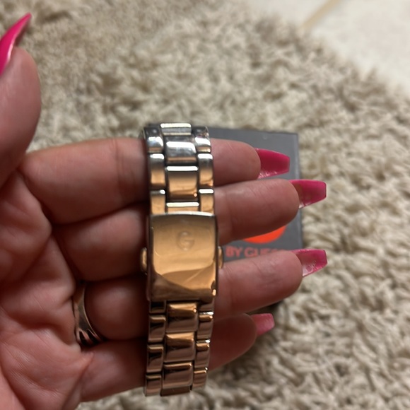 G by guess watch with heart bling around face. No stones missing. - Picture 3 of 5